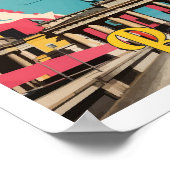 Berlin Deutschland Pop Kunstreise Illustration Poster (Ecke)