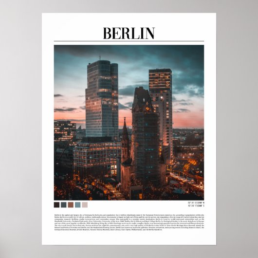 Berlin - Deutschland Poster (Vorne)