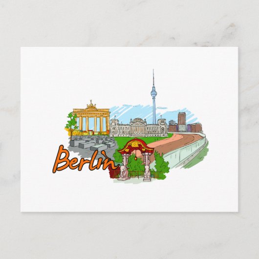 Berlin - Deutschland Postkarte (Vorderseite)