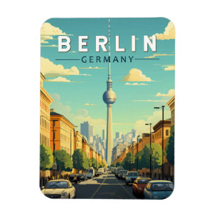 Berlin Deutschland Reise Kunst Vintage Magnet