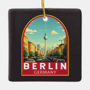 Berlin Deutschland Reisen Vintag Keramikornament