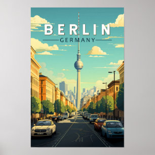 Berlin Deutschland Reisen Vintag Poster