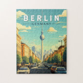 Berlin Deutschland Reisen Vintag Puzzle (Vertikal)