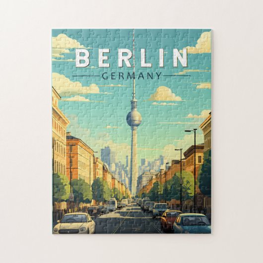 Berlin Deutschland Reisen Vintag Puzzle (Vertikal)
