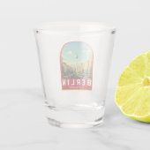 Berlin Deutschland Reisen Vintag Schnapsglas (Rückseite)