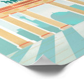 Berlin Deutschland Reiseplakat Poster (Ecke)