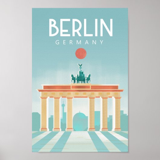 Berlin Deutschland Reiseplakat Poster (Vorne)