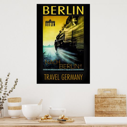 Berlin-Deutschland-Reiseplakat Poster (Küche)