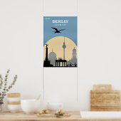 Berlin, Deutschland Reiseplakat Poster (Küche)