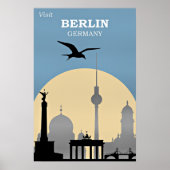 Berlin, Deutschland Reiseplakat Poster (Vorne)
