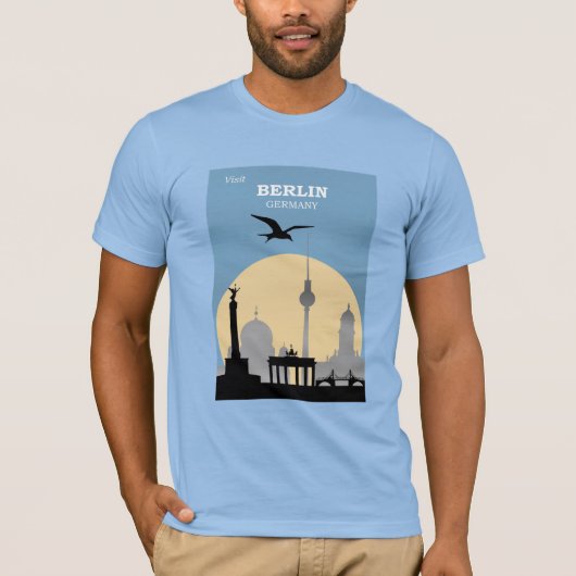 Berlin, Deutschland Reiseplakat T-Shirt (Vorderseite)