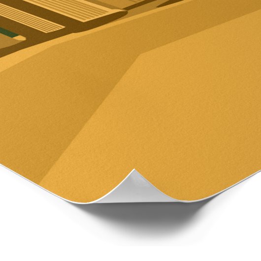 Berlin Deutschland Reisevorführung Poster (Ecke)