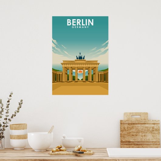 Berlin Deutschland Reisevorführung Poster (Küche)