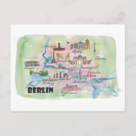 Berlin Deutschland Retro Vintage Karte