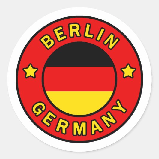 Berlin Deutschland Runder Aufkleber (Vorderseite)