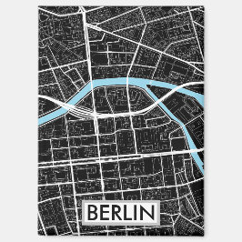 Berlin Deutschland - Schwarze Stadt Magnet
