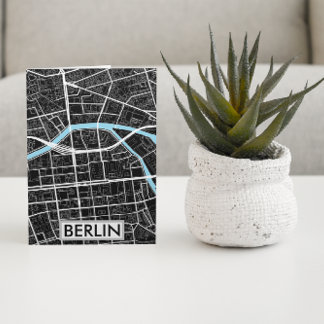 Berlin Deutschland - Schwarze Stadt Postkarte
