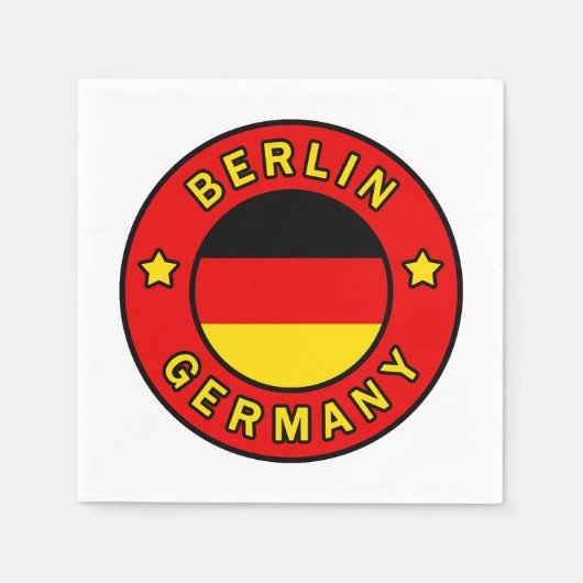 Berlin Deutschland Serviette (Vorderseite)