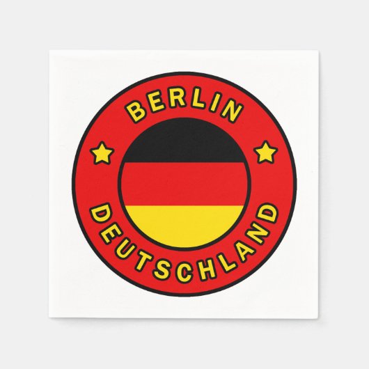 Berlin Deutschland Serviette (Vorderseite)