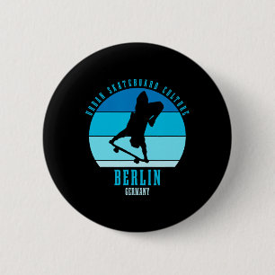 Berlin Deutschland Skateboarder Urne Skateboarding Button