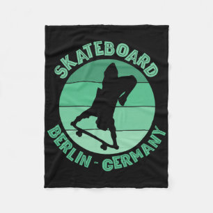 Berlin Deutschland Skateboarder Urne Skateboarding Fleecedecke