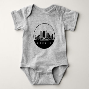 Berlin Deutschland Skyline Baby Strampler