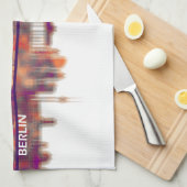 Berlin Deutschland Skyline Geschirrtuch (Viertel Falte)