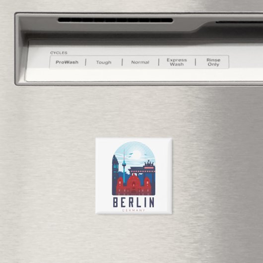 Berlin Deutschland Skyline Magnet (In Situ (Geschirrspüler))