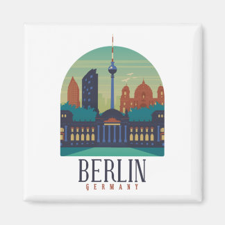 Berlin Deutschland Skyline Magnet