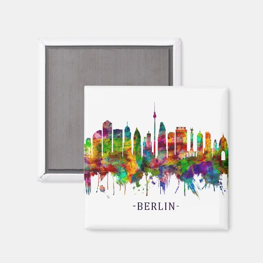 Berlin Deutschland Skyline Magnet (Vorderseite/Rückseite)