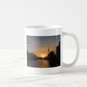 Berlin Deutschland Skyline Night Postcard Fernseht Kaffeetasse