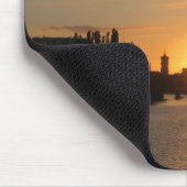 Berlin Deutschland Skyline Night Postcard Fernseht Mousepad (Ecke)