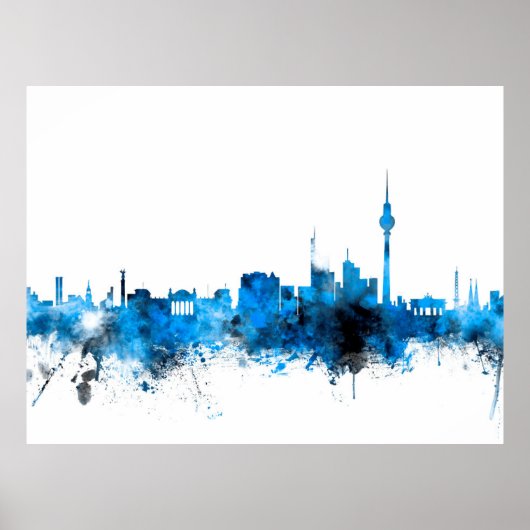 Berlin Deutschland Skyline Poster (Vorne)