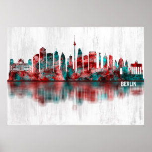 Berlin Deutschland Skyline Poster