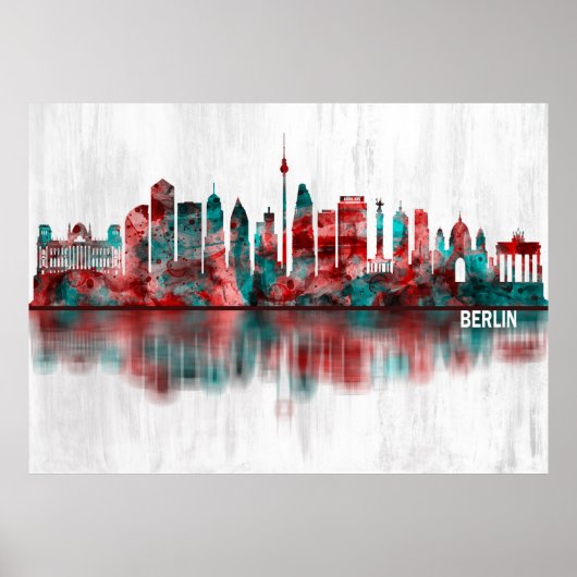 Berlin Deutschland Skyline Poster (Vorne)