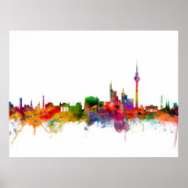 Berlin Deutschland Skyline Poster (Vorne)