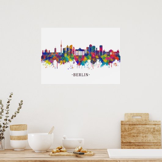 Berlin Deutschland Skyline Poster (Küche)