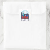 Berlin Deutschland Skyline Sticker (Tasche)