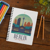 Berlin Deutschland Skyline Vintages Notebook Notizblock