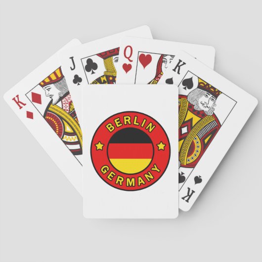 Berlin Deutschland Spielkarten (Rückseite)