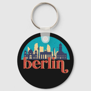 Berlin Deutschland Stadt Skyline Vintage Stadtansi Schlüsselanhänger