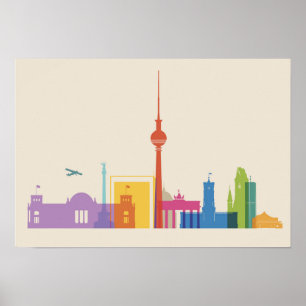 Berlin, Deutschland Stadtbild Poster