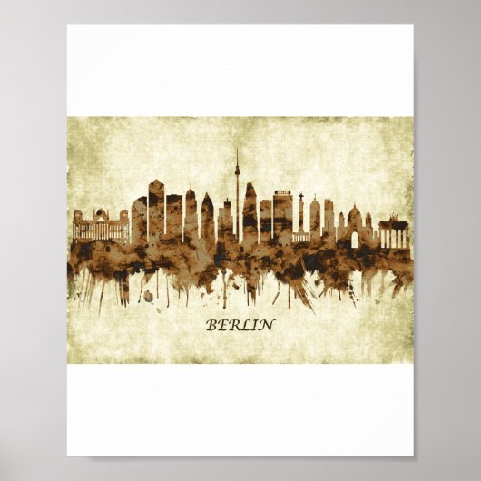 Berlin Deutschland Stadtbild Poster (Vorne)