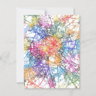 Berlin Deutschland Stadtkarte Postkarte