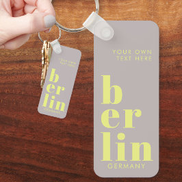 Berlin Deutschland Typografie Apartment Schlüsselanhänger