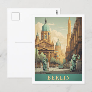 Berlin Deutschland Vintage Berühmter Reiseort Postkarte