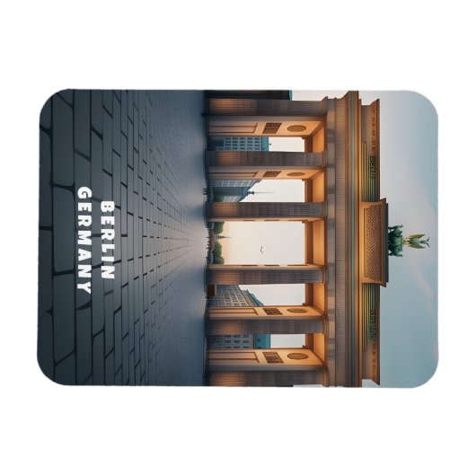 Berlin Deutschland - Vintager Magnet (Horizontal)