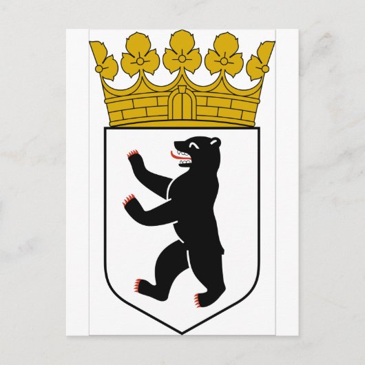 Berlin (Deutschland) Wappen Postkarte (Vorderseite)