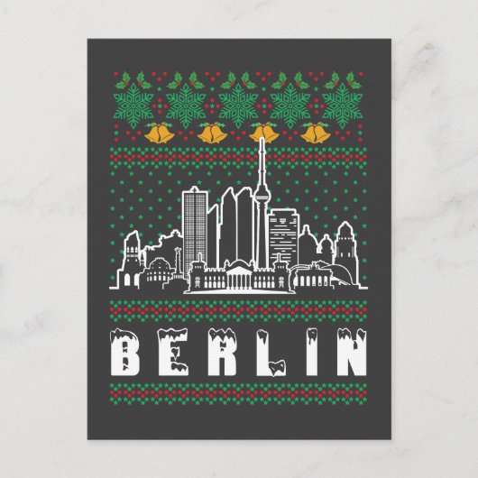 Berlin Deutschland Weihnachten Postkarte (Vorderseite)