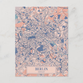 Berlin Deutschland Windige Stadtplan Reise Postkarte